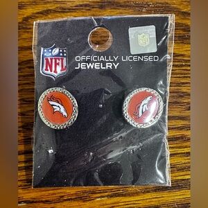 Denver Broncos Stud Earrings Women’s Jewlery Officially Liscensed NFL